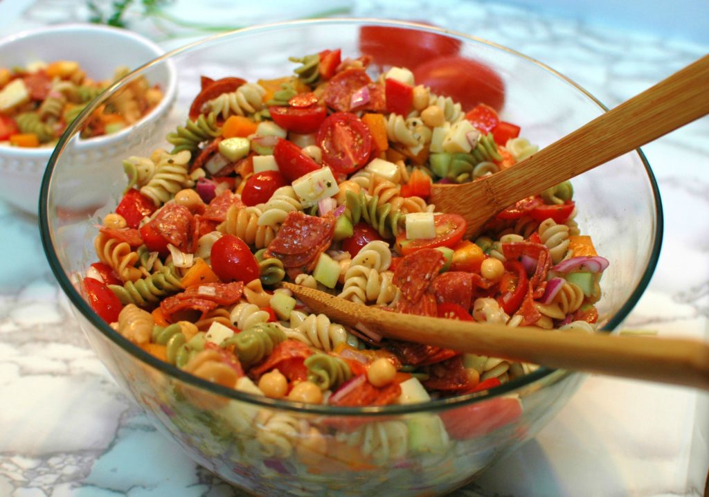 Italian Chopped Pasta Salad - For the Love of Gourmet