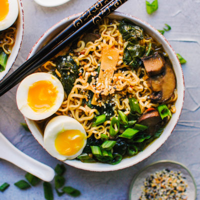 Instant Pot Spinach and Mushroom Ramen - For the Love of Gourmet