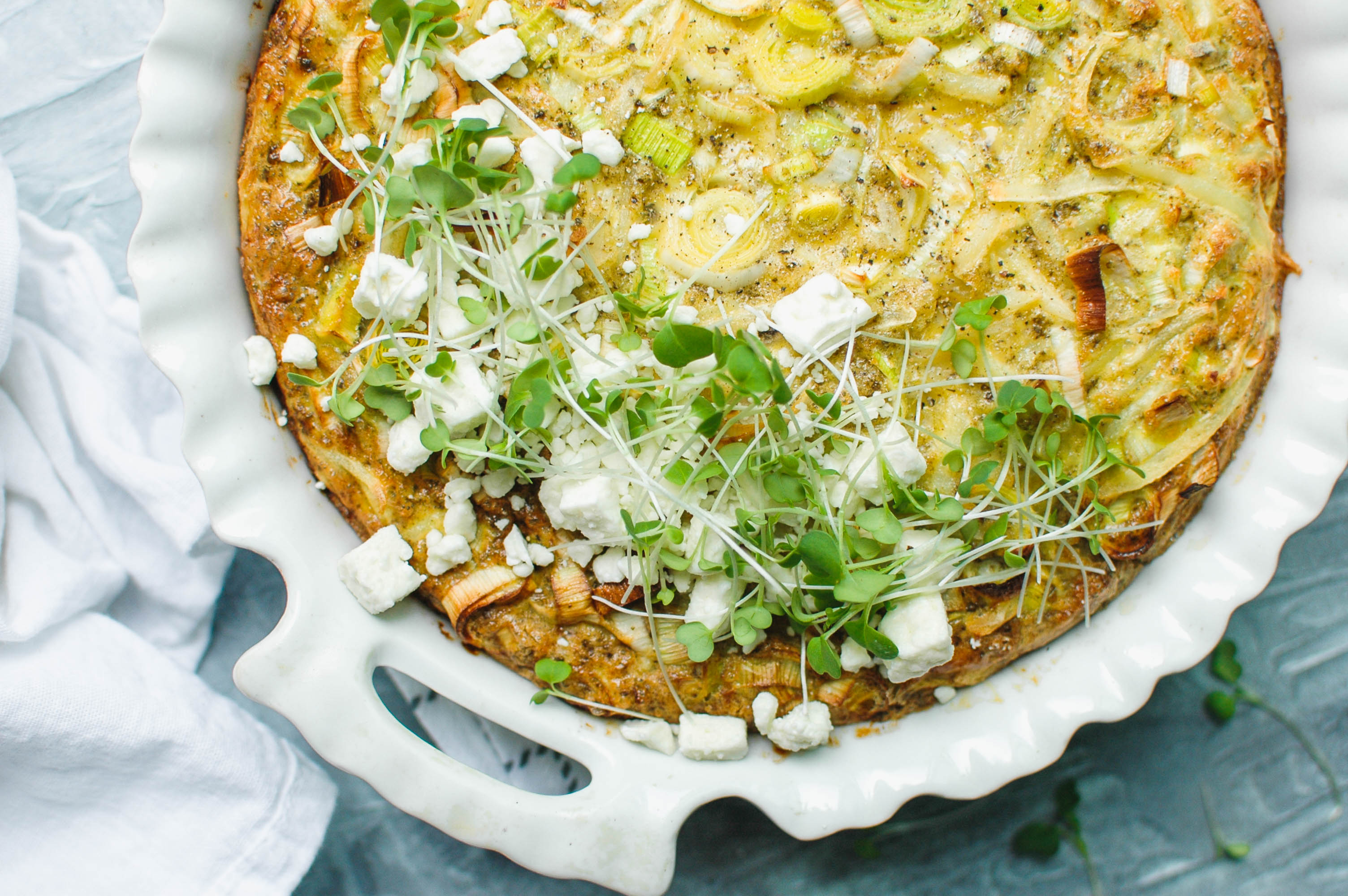 Leek And Potato Frittata - For The Love Of Gourmet