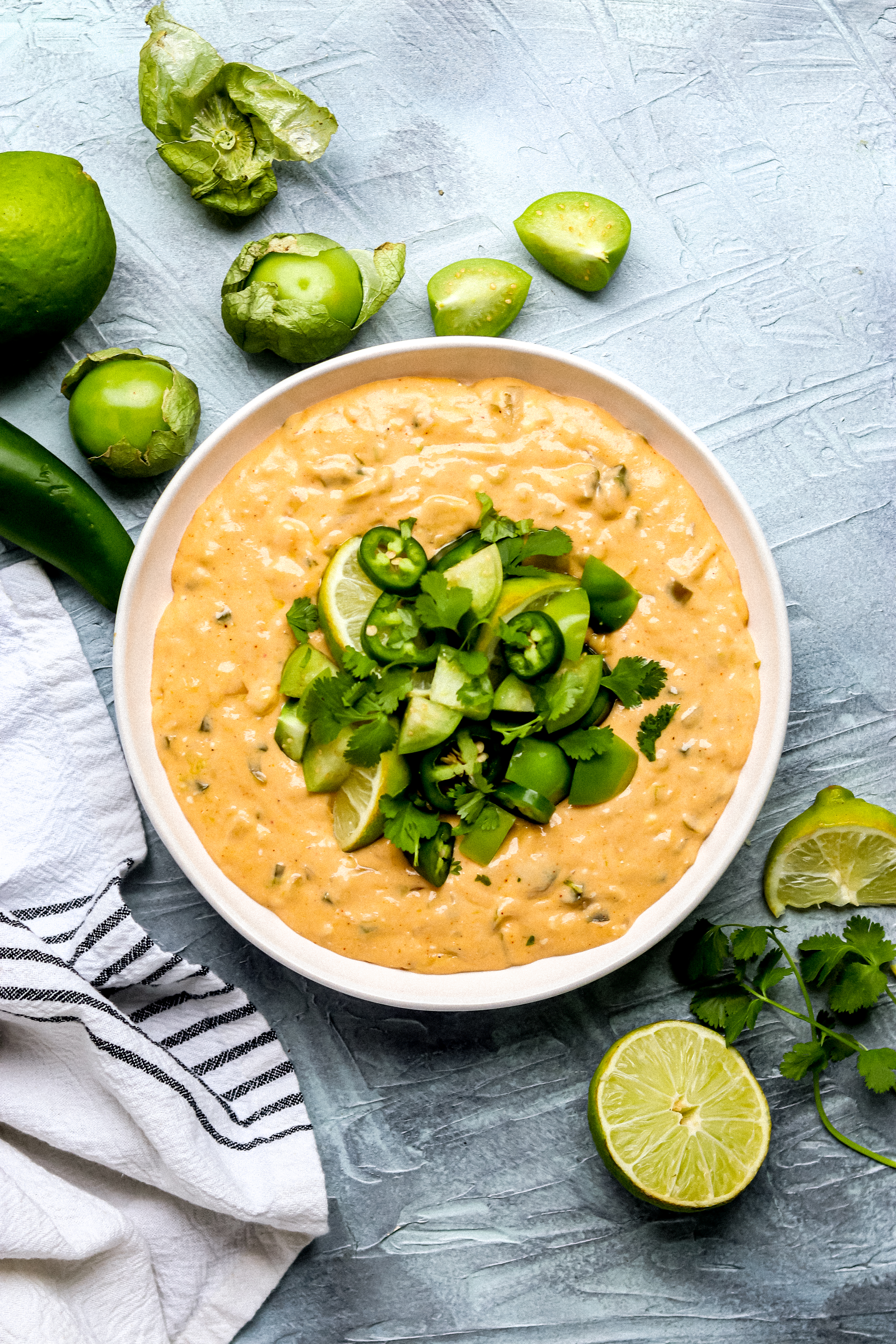 Salsa Verde Queso - For The Love Of Gourmet