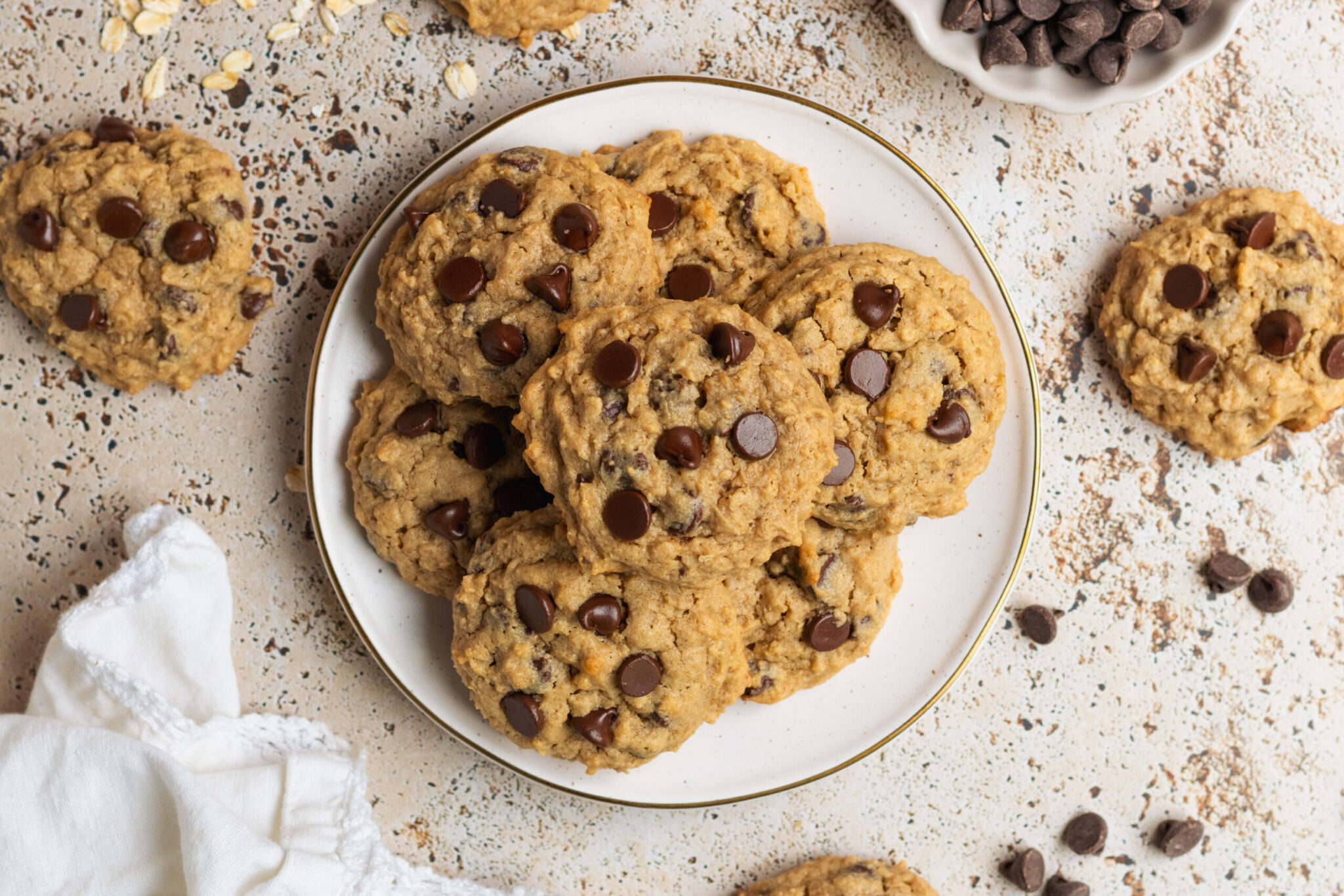 Sourdough Oatmeal Chocolate Chip Cookies